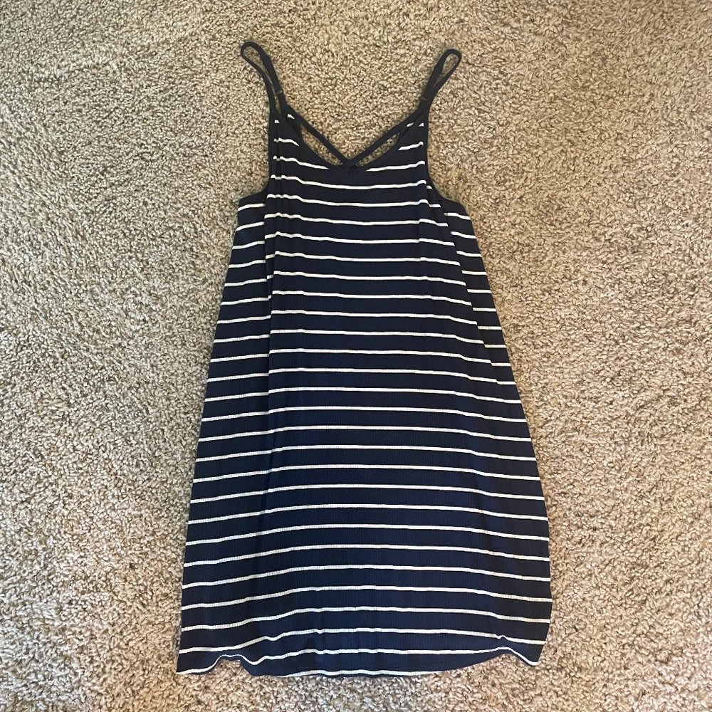 Mossimo Women's Flowy Striped Spaghetti-Strap Dress